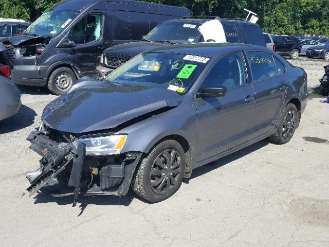 3VW1K7AJ0CM382298 - 2012 VOLKSWAGEN JETTA BASE 灰色 照片 2