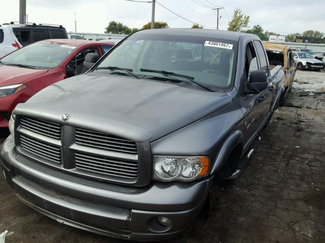 1D7HU18D85J617349 - 2005 DODGE RAM 1500 S GRAY photo 2