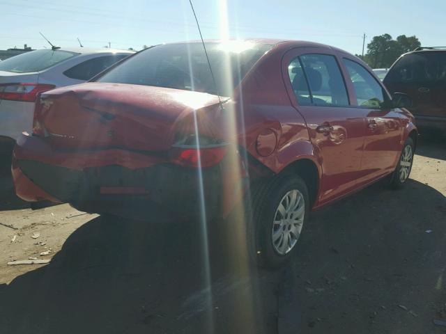 1G1AT58H297160705 - 2009 CHEVROLET COBALT LT RED photo 4