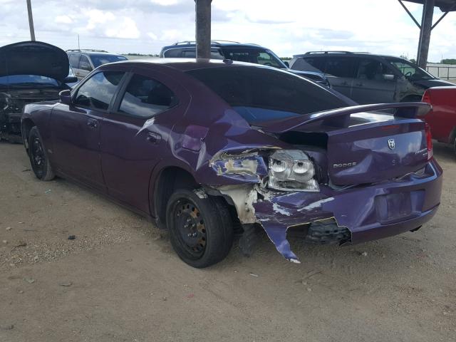 2B3CA3CV7AH106835 - 2010 DODGE CHARGER SX PURPLE photo 3