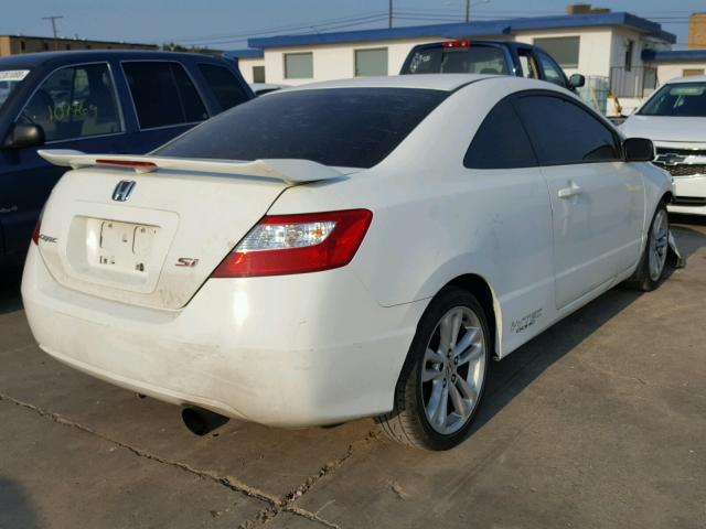 2HGFG21516H705830 - 2006 HONDA CIVIC SI WHITE photo 4