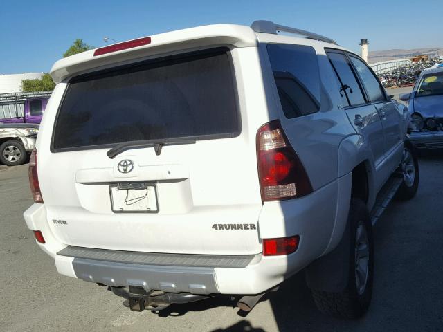 JTEBT14R440044406 - 2004 TOYOTA 4RUNNER SR WHITE photo 4