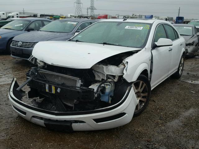 1G8ZV57B49F110082 - 2009 SATURN AURA WHITE photo 2