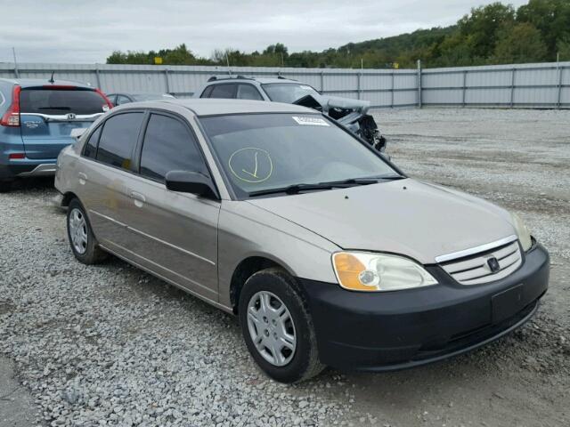 1HGES16622L035563 - 2002 HONDA CIVIC SILVER photo 1