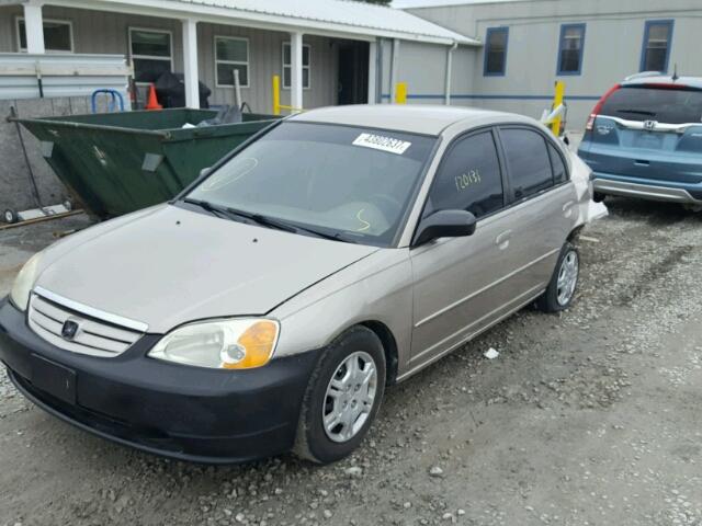 1HGES16622L035563 - 2002 HONDA CIVIC SILVER photo 2