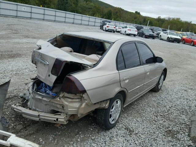 1HGES16622L035563 - 2002 HONDA CIVIC SILVER photo 4