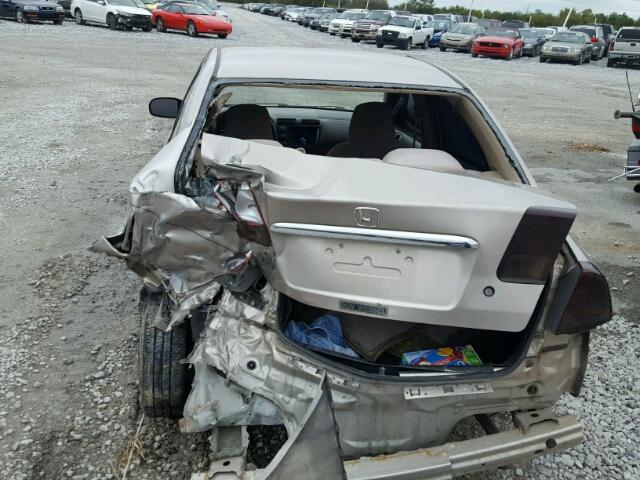 1HGES16622L035563 - 2002 HONDA CIVIC SILVER photo 9