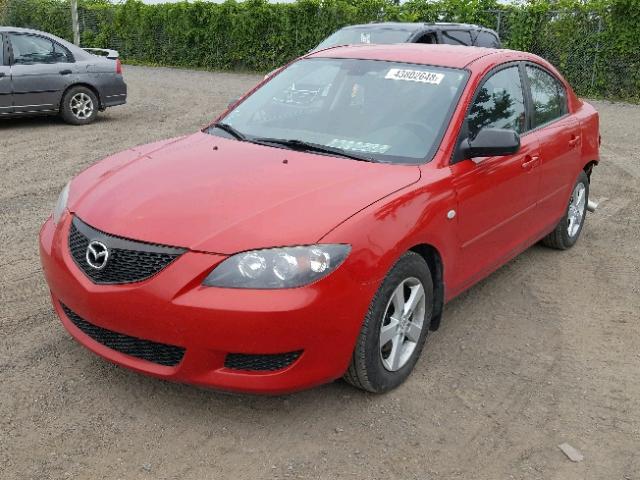 JM1BK12FX61516864 - 2006 MAZDA 3 I RED photo 2