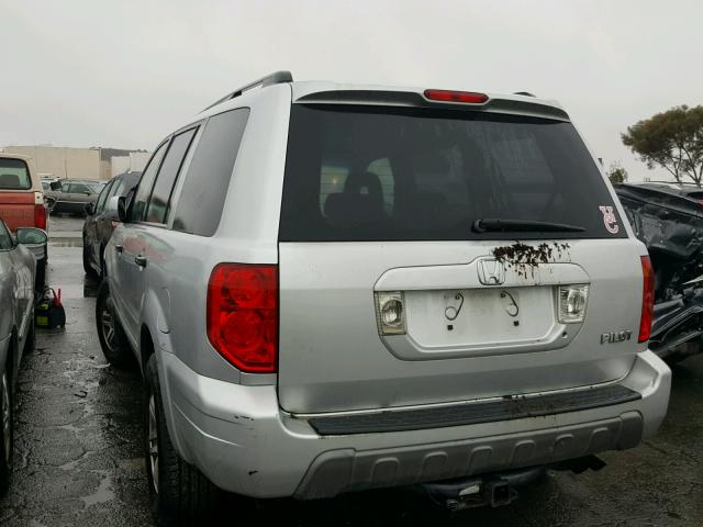 2HKYF18483H562380 - 2003 HONDA PILOT EX SILVER photo 3