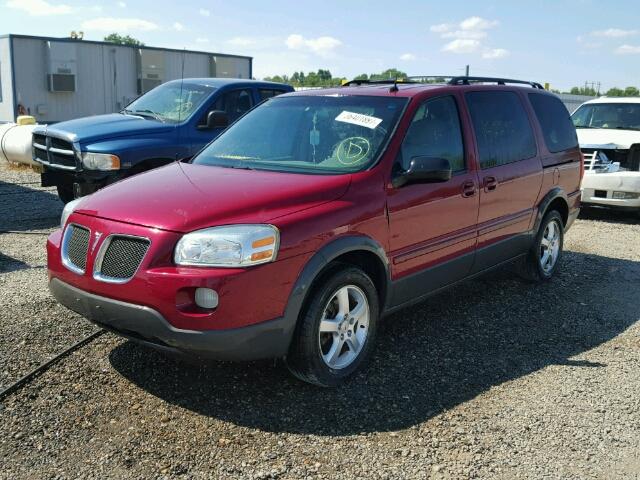 1GMDX33L85D268522 - 2005 PONTIAC MONTANA SV BURGUNDY photo 2