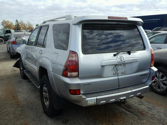 JTEBT17R838004325 - 2003 TOYOTA 4RUNNER SILVER photo 3