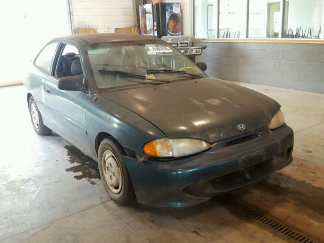 KMHVD14N9SU076376 - 1995 HYUNDAI ACCENT BAS GREEN photo 1