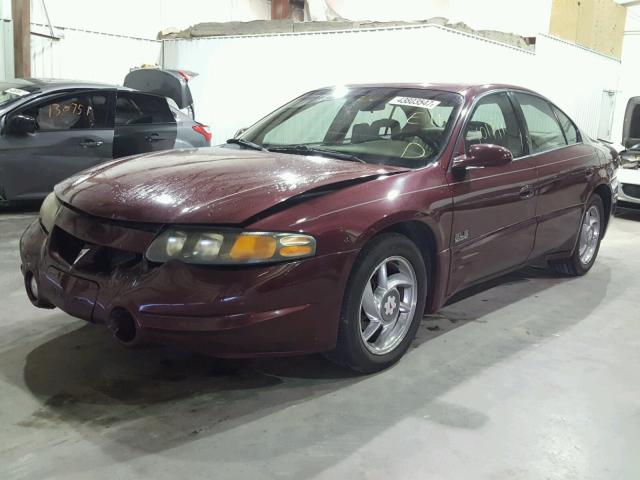 1G2HY54KXY4271581 - 2000 PONTIAC BONNEVILLE MAROON photo 2