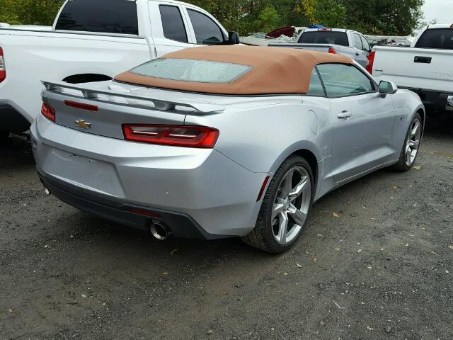 1G1FH3D78G0191827 - 2016 CHEVROLET CAMARO SS SILVER photo 4