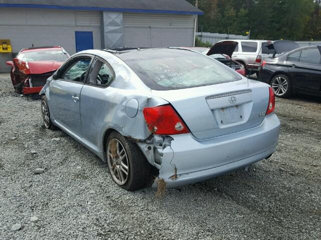 JTKDE167850009980 - 2005 TOYOTA SCION TC BLUE photo 3