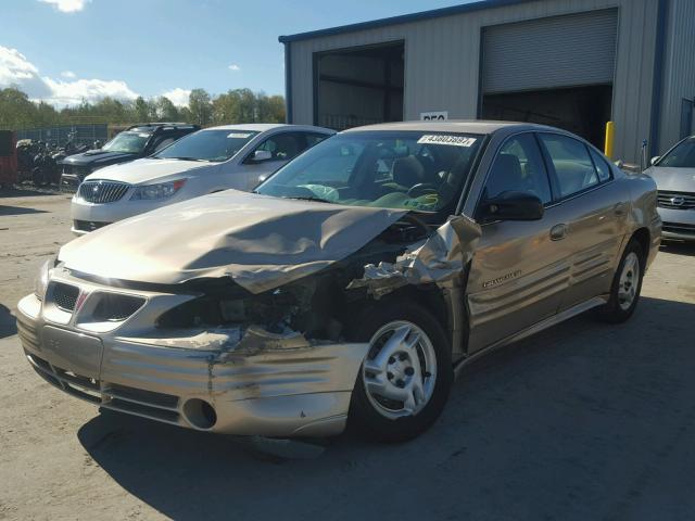 1G2NE52T01M648450 - 2001 PONTIAC GRAND AM GOLD photo 2