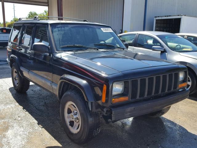 1J4FT48S01L544782 - 2001 JEEP CHEROKEE S BLACK photo 1