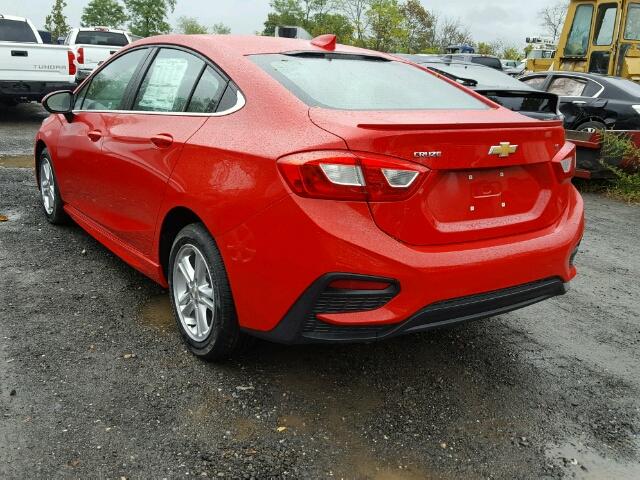 1G1BE5SM5H7204263 - 2017 CHEVROLET CRUZE LT RED photo 3