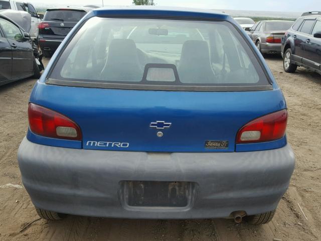 2C1MR2260Y6710648 - 2000 CHEVROLET METRO BLUE photo 6