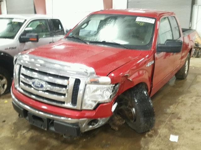 1FTFX1EVXAFA38009 - 2010 FORD F150 SUPER RED photo 2