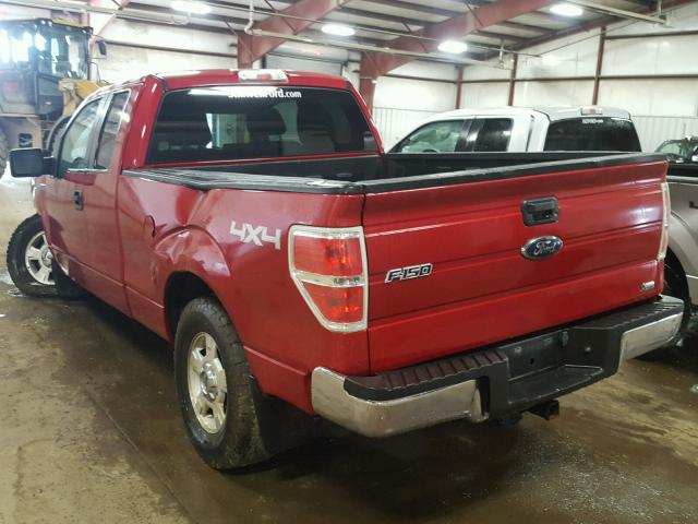 1FTFX1EVXAFA38009 - 2010 FORD F150 SUPER RED photo 3