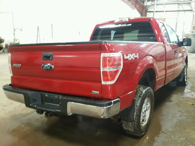 1FTFX1EVXAFA38009 - 2010 FORD F150 SUPER RED photo 4