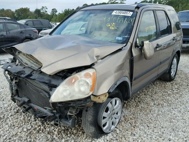 JHLRD78866C061832 - 2006 HONDA CR-V EX TAN photo 2