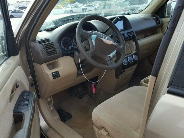 JHLRD78866C061832 - 2006 HONDA CR-V EX თაფლისფერი ფოტო 9