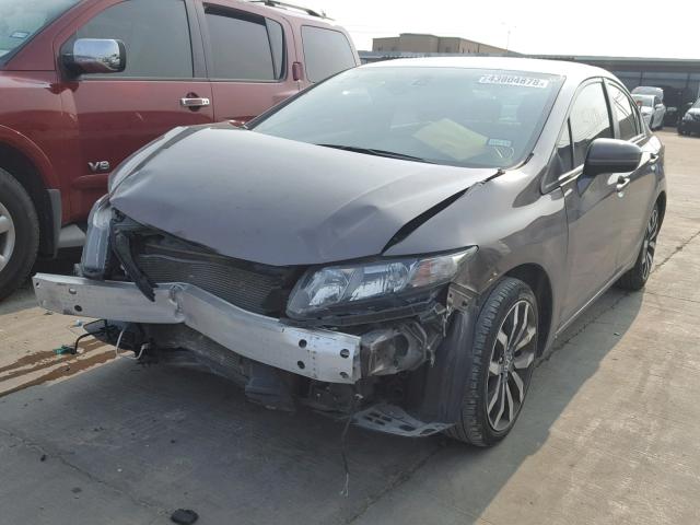 19XFB2F97EE055937 - 2014 HONDA CIVIC EXL 棕色 照片 2