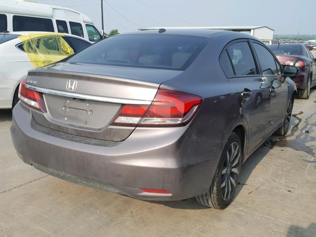 19XFB2F97EE055937 - 2014 HONDA CIVIC EXL 棕色 照片 4