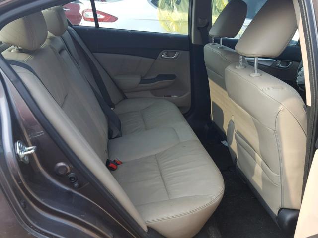 19XFB2F97EE055937 - 2014 HONDA CIVIC EXL 棕色 照片 6