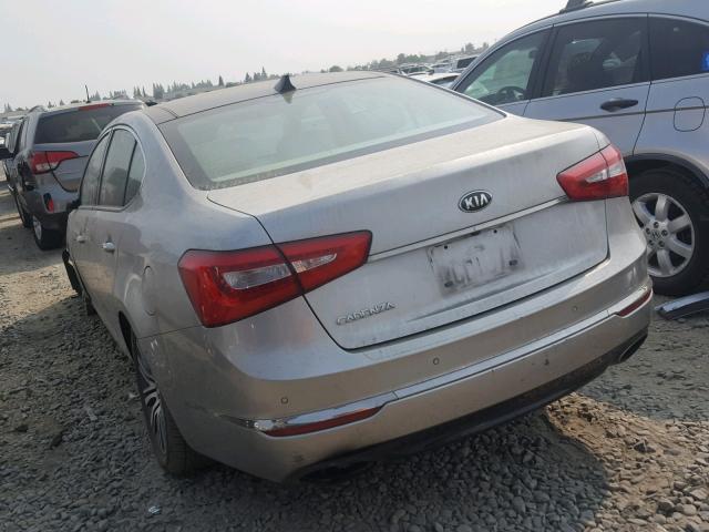 KNALN4D78E5130001 - 2014 KIA CADENZA PR SILVER photo 3