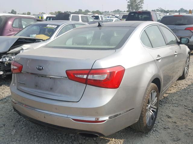 KNALN4D78E5130001 - 2014 KIA CADENZA PR SILVER photo 4