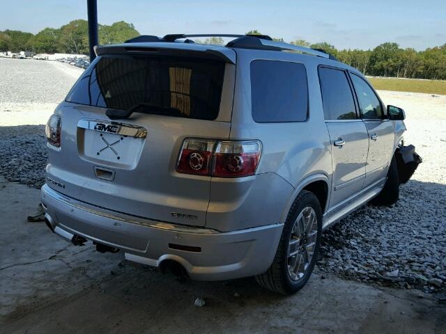 1GKKVTED6CJ347004 - 2012 GMC ACADIA DEN SILVER photo 4