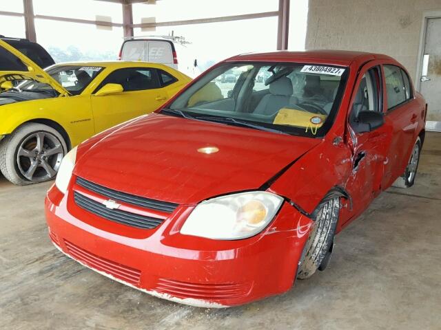 1G1AK55F867740963 - 2006 CHEVROLET COBALT LS RED photo 2