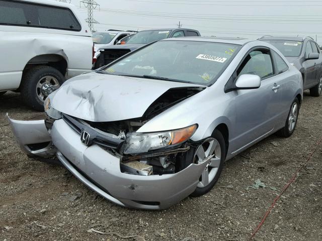 2HGFG12807H585507 - 2007 HONDA CIVIC SILVER photo 2