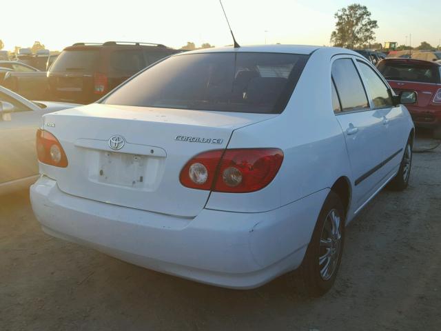 1NXBR32E16Z670002 - 2006 TOYOTA COROLLA WHITE photo 4