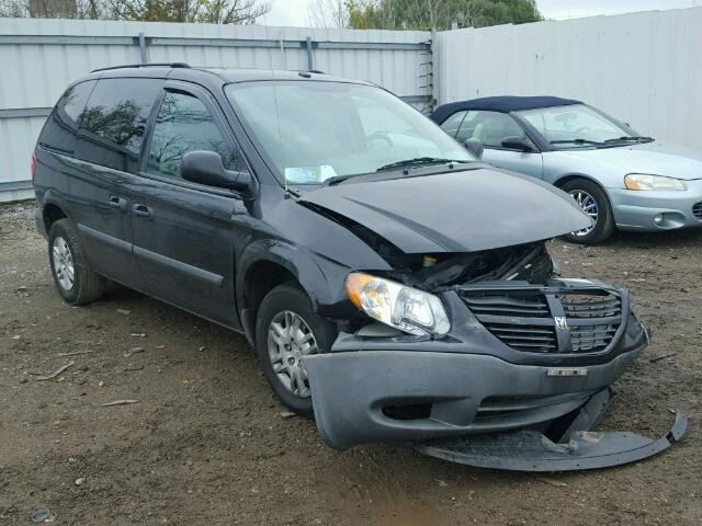 1D4GP25R37B186566 - 2007 DODGE CARAVAN SE BLACK photo 1