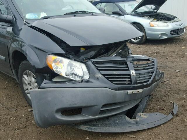 1D4GP25R37B186566 - 2007 DODGE CARAVAN SE BLACK photo 9