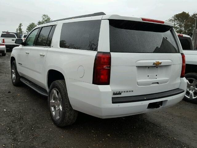 1GNSCHKC2HR394380 - 2017 CHEVROLET SUBURBAN C WHITE photo 3