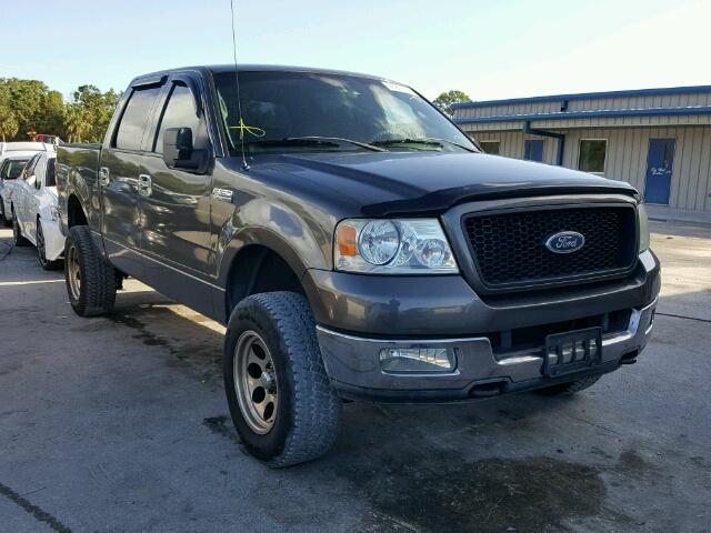 1FTPW14504KB79403 - 2004 FORD F150 SUPER GRAY photo 1