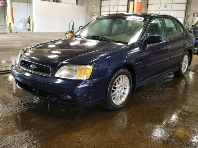 4S3BE625847201597 - 2004 SUBARU LEGACY L S BLUE photo 2