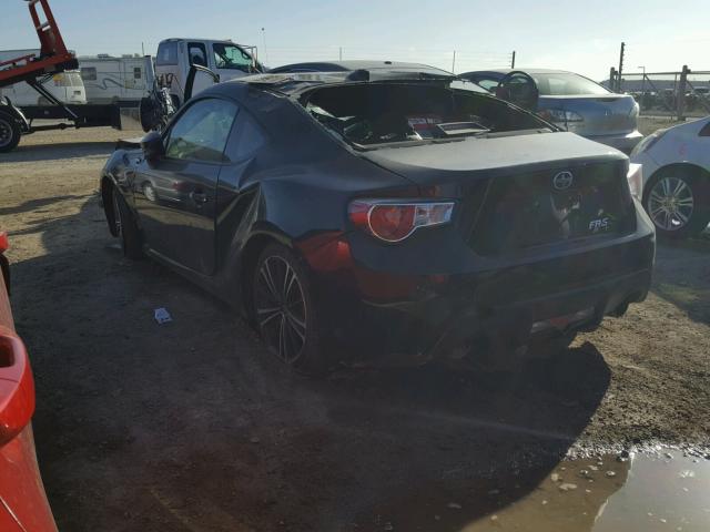 JF1ZNAA11G9702684 - 2016 TOYOTA SCION FR-S BLACK photo 3