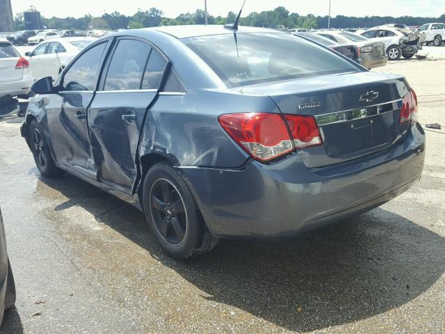 1G1PF5SC6C7302401 - 2012 CHEVROLET CRUZE LT BLUE photo 3