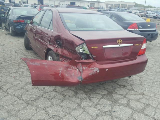 4T1BE32K33U159419 - 2003 TOYOTA CAMRY MAROON photo 3