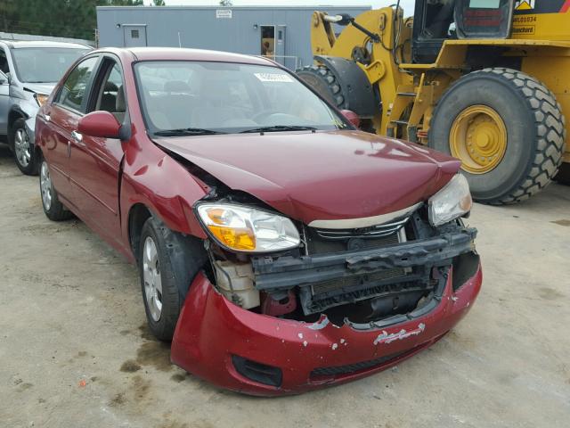 KNAFE221795627630 - 2009 KIA SPECTRA RED photo 1