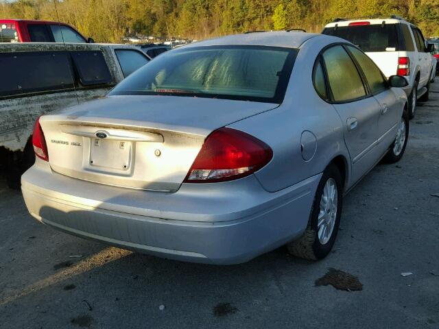 1FAFP56U97A151331 - 2007 FORD TAURUS SEL SILVER photo 4