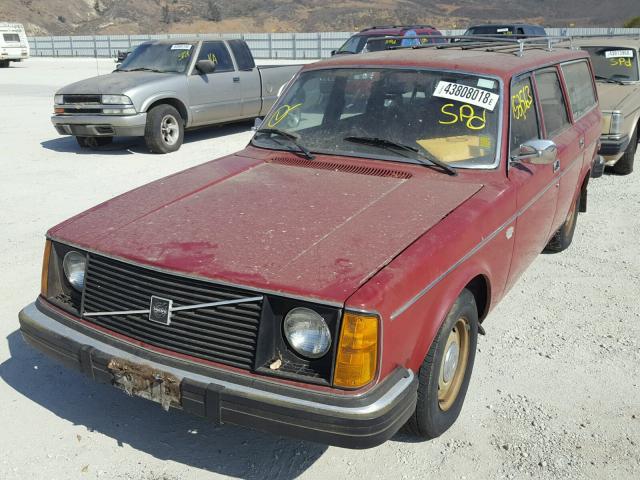 00VC24515B3044916 - 1975 VOLVO 245 RED photo 2