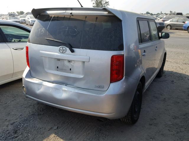 JTLKE50E081045078 - 2008 TOYOTA SCION XB ვერცხლისფერი ფოტო 4