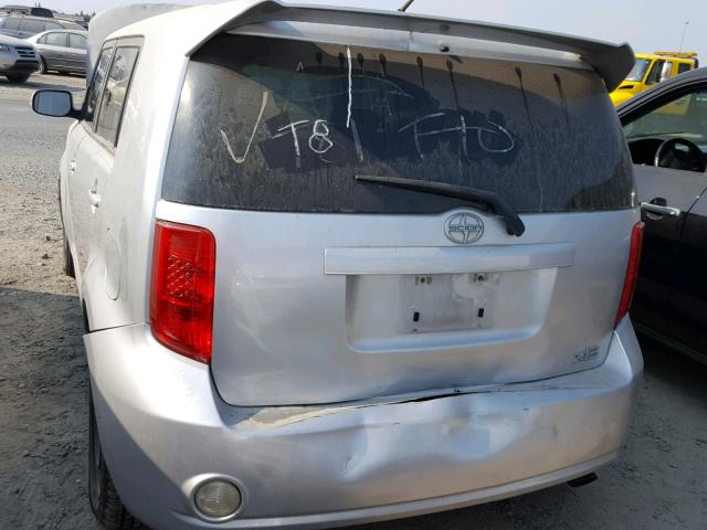 JTLKE50E081045078 - 2008 TOYOTA SCION XB ვერცხლისფერი ფოტო 9
